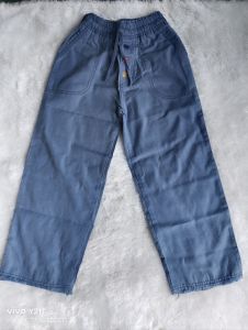 Celana anak perempuan semi jeans model kulot jogger baggy pants variasi kancing trendy dan kekinian