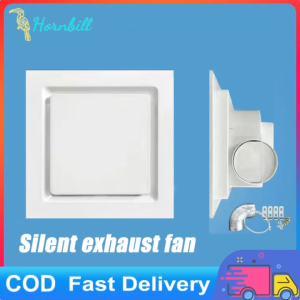 8/10/12 Inches Exhaust Fan Ceiling Exhaust Fan for Bathroom Room Kitchen Ceiling Mounted Strong Wind Quiet