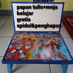 MEJA BELAJAR ANAK .PLUS PAPAN TULIS.GRATIS SPIDOL &PENGHAPUS