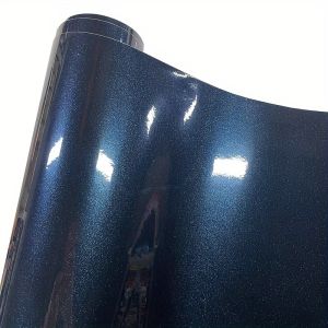 Premium Sparkle Glossy Metallic Ghost Midnight Blue Vinyl Wrap Film Self Adhesive Decal Vehicle Car Wrapping Foil
