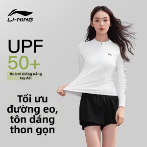 Li-Ning | Đồ Bơi Bảo Vệ Chống Nắng Tay Dài Cho Phụ Nữ Bộ Đồ Bơi Tách rời Jellyfish