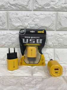 Batok Adaptor P45 USB + PD 20W (Murni 2A ) Fast Charging Batok Kepala Casan HP Universal