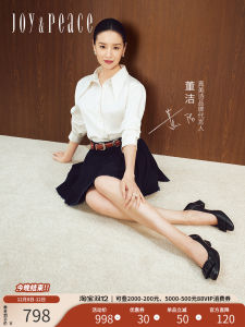 Joy&Peace Yangmeishi Cloud Shoe 2.0 Cowhide Commuter Fashion Womens Shoes Spring Autumn New Style 5CM Thick Heel Slip-On