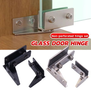 Suomi Non-perforated Glass Door Hinge Wine Display Cabinet Hinge Mounted Hinge Set