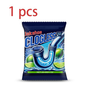 Jakehoe | Drain Cleaner Powder Dissolve Clogs Kitchen Bathroom Pipe Unclog Deodorizing Cleaning Agent