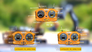 14CH Alloy Remote Control Excavator Rechargable Bulldozer Engineering With Light Music Toys