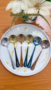 NexXIO Sendok Karakter / Sendok Mickey/Minnie/Doraemon / Sendok Makan Anak Satuan Stainless Steel