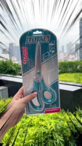 Total กรรไกร ขนาด 8.5 นิ้ว (215 มม.) รุ่น THSCRS812001 / 11 นิ้ว (275 มม.) รุ่น THSCRS812801 ( Scissors ) กรรไกรช่าง แสตนเลส กรรไกรอเนกประสงค์ สแตนเลส