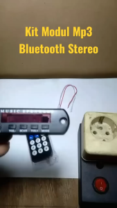 kit mp3 Modul MP3 Bluetooth dengan USB & Radio FM - Warna Hitam