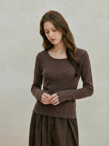 INMAN | Flattering Slim Long Sleeve Innerwear Wool Sweater