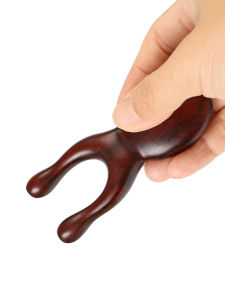 Purple Jasmine Mini Frog Eye Massager Nasal and Eye Protection Comb for Personal Care and Cleaning Thai Wood Material Under 10cm Length