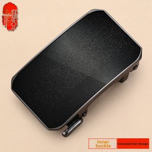 Automatic Slider Belt with Teeth Alloy Buckle for Casual Wear