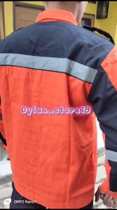 Kemeja Safety Wearpack Safety Kombinasi / Atasan Safety / Kemeja Safety / Seragam Proyek Wearpack Kerja Lengan Panjang K3