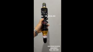 Rear Shock Absorber 330mm 1 PC Mio Click Beat Burgman Gear Gravis BLACK  MHR BRAND