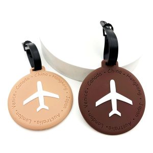 1pc/2pc Customizable Name Tag Luggage Tag Travel Bag Hanging Accessory Anti-Lost ID Badge Display Lanyard
