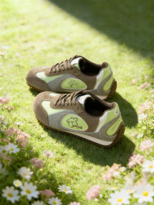 Josiny | New Popular Green Trainer Shoes Internal Increase Thick Sole