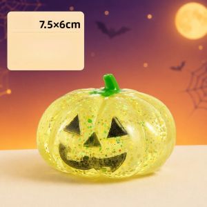 Bóng Xả Stress Bí Ngô Halloween Làm Từ Mạch Nha Chất Liệu TPR Mềm Đàn Hồi Chậm Đồ Chơi Giảm Căng Thẳng Quà Tặng Vui Nhộn Cho Người Lớn