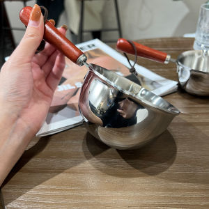 Stylish Stainless Steel Mini Wok Beautiful Spill Oil Hot Oil Special Pot Nordic Style Kitchen Cooking Utensils without Smoke