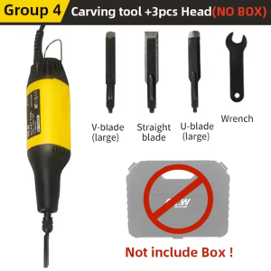 Electric Wood Carving Machine Set - Woodworking Chisel DIY Engraving Machine for Wood Carpentry Tools