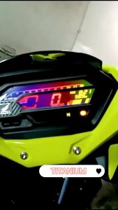 HONDA RSX 150/WINNER-X TINTED METER - TITANIUM KARAT SMOKE BLACK (Oracle brand Tinted)