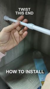 No punching required Strong Retractable Langsir rod Clothes Rail Multifunctional Adjustable Bathroom