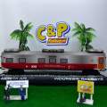 [MAINAN KERETA API INDONESIA] KA ARGO WILIS CC206 Rangkaian Kereta Eksekutif [Handmade by C&P Railways]. 