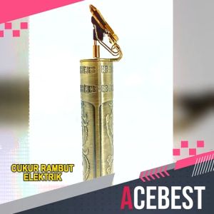 ACEBEST Hair Clipper Alat Potong Rambut Cukur Rambut Elektrik Cukur Rambut Emas TD-001