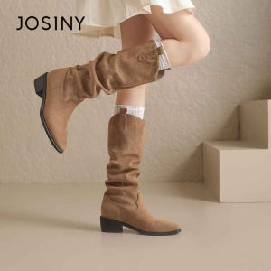 Josiny | Thick Sole High Boot Autumn Winter New Elegant Chunky Heel