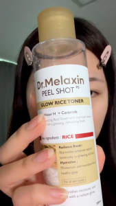 [Dr.Melaxin Official] Peel Shot Glow Rice Toner 200ml (Rice + Ceramide) : Nourish & Brighten Dull Skin Barrier Repair