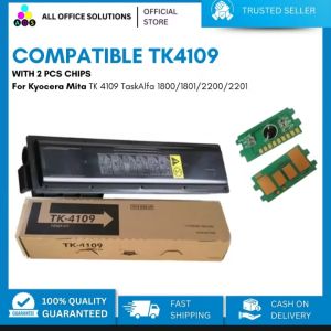 AOS Compatible Toner Cartridge for Kyocera mita TK4109 with bundle of 2pcs Chips