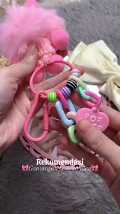 FR-C1248 Gantungan Kunci Hiasan Tas Boneka Cute Coal Balls / Gantungan Hp Lucu Strap Phone Keychains