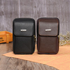 🔥Men PU Leather Phone Pouch Casual Waist Bum Belt Bag Pocket Fanny Purse