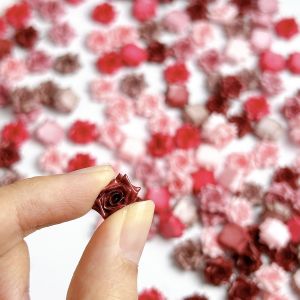ชาร์มเล็บเรซิ่นรูปดอกกุหลาบเรียบหรู สีพื้น ประดับตกแต่งเล็บลายดอกกุหลาบเสมือนจริง สำหรับงาน DIY ตกแต่งเล็บสไตล์แฟนตาซี
