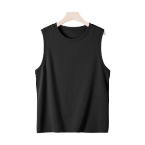 เสื้อกั๊กผ้าไหมน้ำแข็งสำหรับผู้ชาย แห้งเร็ว แขนกุด ฟิตเนส บาสเก็ตบอล ฝึกซ้อม ฤดูร้อน ไซส์ใหญ่ เสื้อผ้ากีฬาแบบอเมริกัน