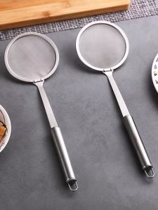 Saringan Minyak Tepung Kopi Teh Goreng Serok Jaring Halus Full Stainless Steel Strainer Serbaguna BS STORE