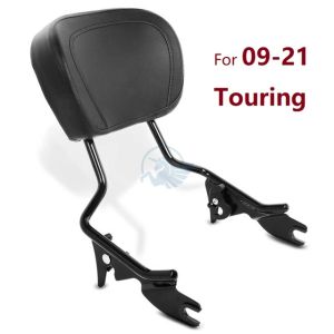 Detachable Backrest Sissy Bar Luggage Rack For Harley Touring Road King Electra Street Glide FLHR FLHX FLHT 09-21 UP