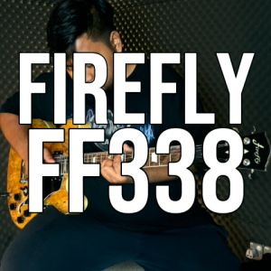 Firefly Semi Hollow Body Electric Guitar w/ Double Closed Humbucker HH FF338 gitar elektrik elektrik lektrik semihollow pakaj set