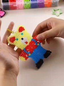 TASMO 24 Colors DIY Fuse Beads 5 mm  2.6mmToy Kit 3D with Accessories Perfect For Kid’s Art Learn Birsthday Gift for Girls Cut Creative