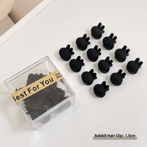 UMI | Autumn and Winter Elegant Velvet Styling Side Clip Black Hair Clip