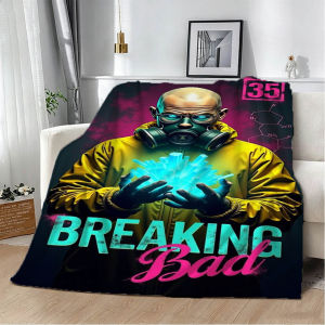 Bandai | 3D B-Breaking TV B-Bad Movie Series Flannel Blanket Soft Throw Blanket Art For Home Decor Bedroom Bed Sofa Picnic Fans Gifts