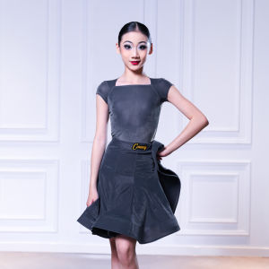 Childrens Blackpool Latin Dance Skirt Practice Suit Performance Costume Set New 2024 Elegant Sensation Dance Outfit