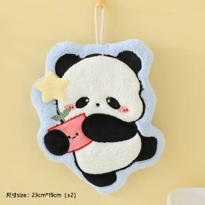 Kitchen Hanging Hand Towel Absorbent Odorless Cute Cartoon Children Thickened Wiping Cloth Household Cleaning Tools