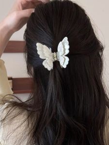 Colorful Butterfly Grip Female 2024 New Arrival Fancy Loose Clip Back Head Hair Clip Elegant Shark Clip Hair Accessories