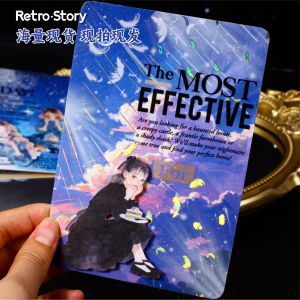 Dreamy Beam Laser Gold Foil Stickers Transparent Background Decorative Material for Bullet Journal Feather Pattern