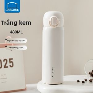 LocknLock | Cốc Thủy Tinh Bền Dùng Cho Học Sinh Có Ống Hút Inox 316