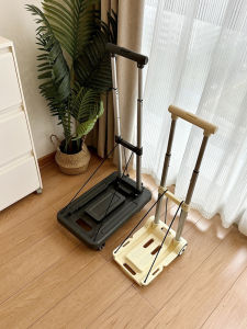 Foldable Portable Hand-Pulled Cart Shopping Picnic Household Flat Car Single Wheel Adult Moving Goods Shopping Cart