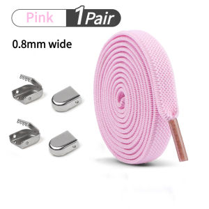 Elastic Laces Sneakers No Tie Shoe laces 8MM Wide Flat Shoelaces without ties Kids Adult Quick shoelace Shoe Accessories