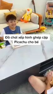 Đồ Chơi Gỗ Xếp Hình Pikachu Đồ Chơi Thông Minh Rèn Luyện Tư Duy Trí Não Cho Bé từ 2-6 tuổi
