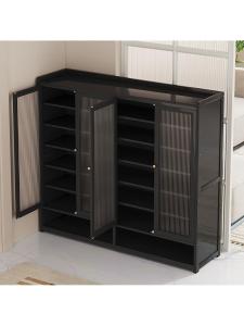 MOLORE | Dark Gold Modern Solid Wood Shoe Cabinet for Entryway and Living Room Large Capacity