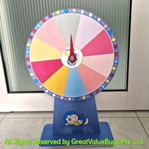 SG 30cm 50cm Spin the Wheel of Fortune Lucky Draw Spinning Roulette Spinner Tabletop Ticket